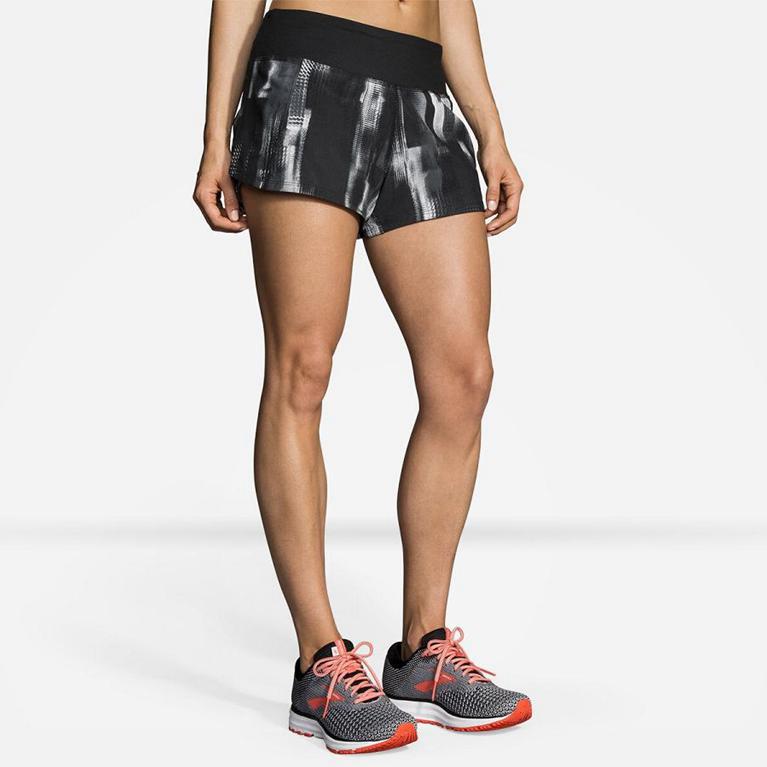 Brooks Chaser 3 - Womens Running Shorts - Grey (19537ICPX)